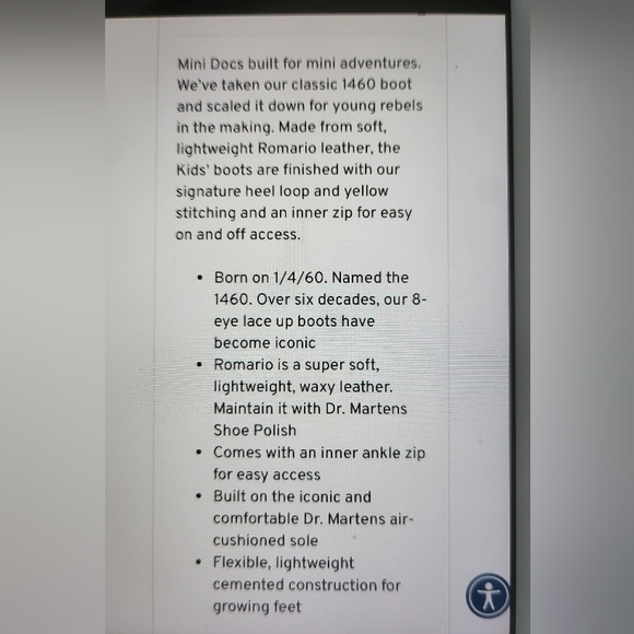 ♥️EUC♥️ DOC MARTENS GIRLS BOOTS - Picture 11 of 13